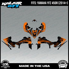 Graphics Kit for Yamaha YFZ450R (2014+) YFZ-450R Factory Series - Orange Shift picture