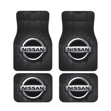 Nissan 4PCS Universal Car Floor Mats Auto Carpets Interior Trim Accessories picture
