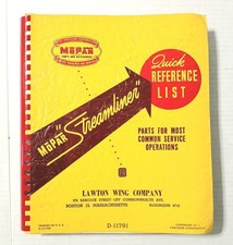 1947 Chrysler Mopar Streamliner Quick Reference List Book Parts Dealer Issue picture