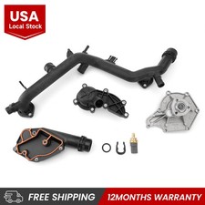 Cooling System Kit WATER PUMP THERMOSTAT For Audi A4 Quattro A5 Quattro Q5 3.2L picture