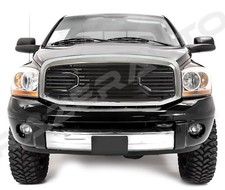 06-08 Ram 1500+06-09 Ram 2500+3500 Big Horn Black Packaged Grille+Chrome Shell picture
