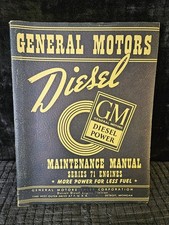 Vintage 1941 GM General Motors Diesel Maintenance Manual Series 71 Engines picture