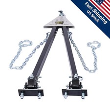 Max Capacity 5000LB Adjustable Tow Bar with 2 Chains Bumper Mount Tow Bar picture