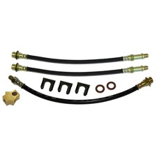 Rubber Brake Hose Kit Drum Brakes 8-3/4 1963-69 Dodge Plymouth Fury Polara 3pc picture