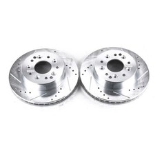 Power Stop For 63-82 Chevrolet Corvette Rear Evolution Drilled & Slotted Rotors picture