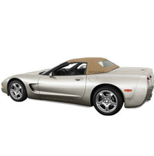 Fits Chevrolet Corvette C5 1998-04 Convertible Soft Top & Glass window Tan Cloth picture