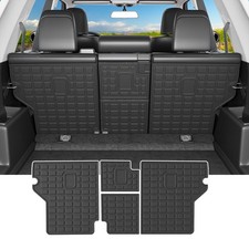 Fit 2010-2024 Toyota 4Runner 5 Seater Trunk Mats Backrest Mats TPE Cargo Liners picture