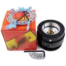 MOMO Universal Black Steering Wheel Quick Release Hub Adapter Snap Off Boss Kits picture