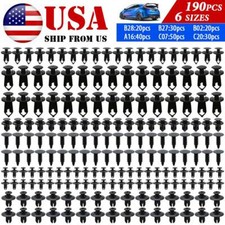 190Pcs Car Body Fastener Plastic Trim Clips Push Rivets Auto Panel Fender Retain picture