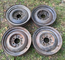 Vintage Original OEM Set 4 Steel 5 Lug 16x4.5 Chrysler MOPAR Wheels Rims picture