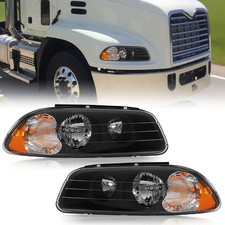 For Mack CX CXN CXU 1998-18 GU4 GU5 GU7 GU8 2008-18 Black Headlights Headlamps picture