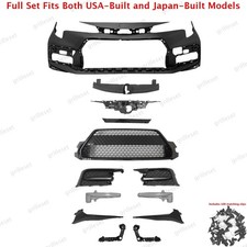 For Corolla SE 2020-2024 Complete 14PC Grille Set with Bumper Cover Fog lights picture