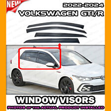 WINDOW VISORS for 2022 → 2024 Volkswagen GTI Golf R / DEFLECTOR RAIN GUARD VENT picture