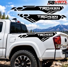 Toyota Tacoma TRD 4x4 Off Road Bed Side Decal Black Matte (2) Pieces Ready To In picture