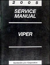 2005 Dodge Viper Service Manual ORIGINAL SRT-10 Factory Repair Shop Book OEM picture