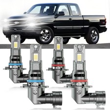 HUOKEDS for 1999-2006 Chevy Silverado 1500 2500 Lights Bulbs Combo, 4pcs... picture