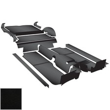 Moss Handcrafted Carpet Kit, Black, 1968-76 GT - MGB GT 1968-76, MGC GT 1968-69 picture