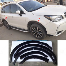 Black ABS For 2013-18 Subaru Forester Fender Flare Kit Wheel Arch Cover Trim 10X picture