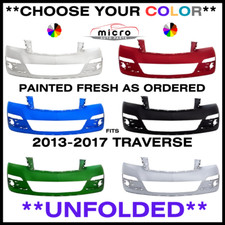 UNFOLDED FRONT BUMPER FOR 2013-2017 TRAVERSE CHOOSE YOUR COLOR GM1014107 picture