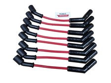 Ton's Black Ceramic LS Red Spark Plug Wire Set 45 Corvette Camaro GMC Silverado picture