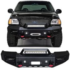 Vijay For 1997-2003 Ford F150 Black Front Bumper Steel with LED Lights picture