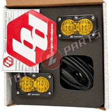 Baja Designs® S2 Sport™ LED Lights Pair Amber Wide Cornering w/Wire Harness picture