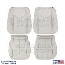 2009 - 2013 Fits Infiniti G37 CONVERTIBLE Front 4PC Gray Vinyl Seat Cover, Perf. picture