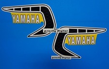 1981 Yamaha YZ 250 465 perforated 2pc tank graphics decals stickers 81' AHRMA picture