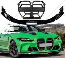 CSL Style Front Grille + Spoiler Bumper Lip Chin For BMW M3 G80 M4 G82 G83 21-27 picture