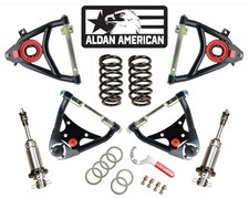 1958-64 Chevy Impala Front Coilover & Control Arm Conversion Kit, Single Adj, SB picture