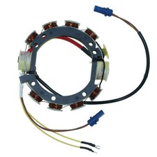 Stator J/E 85/88/90/100HP 4/6-Cyl Cross Flow 9 AMP 583104 Marine Motor 1978-1987 picture