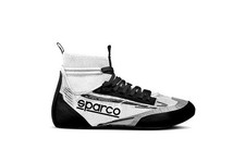 Sparco 0012A344BINR Superleggera Driving Shoe Mid-Top SFI Size 44 Black White picture