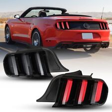 Euro Style LED Sequential For 2015-2022 Ford Mustang Smoke Rear Lamp Tail Lights picture
