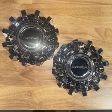 Pair Of STRADA WHEEL CHROME CENTER CAPS Qty 2 The word On The Street picture