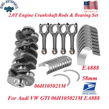 58mm Crankshaft ConRods & Bearing Set For Audi VW GTI 2.0T EA888 Gen2 06H105021M picture
