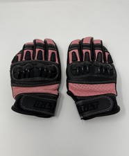 BILT Women's Motorcycle Riding Gloves Leather Black and Pink Size XS BLG-33 picture