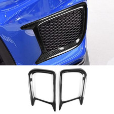 Wet Carbon Fiber Front Fog Light Grille Trim Bezels For Subaru WRX STI 2018-2021 picture