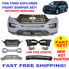 FOR FORD EXPLORER FRONT BUMPER ASSEMBLY WITH LED FOG LIGHTS GRILL SKID PLATE picture