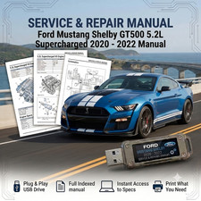 FORD MUSTANG SHELBY GT500 2020 2021 2022 SERVICE REPAIR WORKSHOP MANUAL USB picture