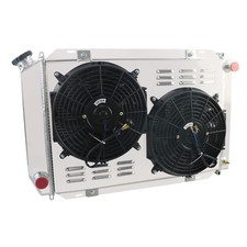 For 1979-1993 Ford Mustang 5.0L GT LX MT V8 Radiator+Shroud Fan+Relay 4-Row picture