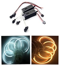 2pcs DC 12V CCFL Inverters Ballasts for 4 Output Male Replacement 1 for 2 Rings picture