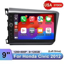 JOYING Qualcomm 8-Core 8+128GB 9 inch Android Car Stereo for 2012 Honda Civic picture
