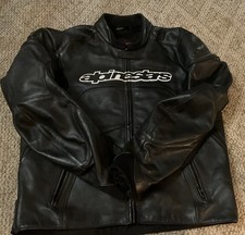 Alpinestars GP Plus Leather Motorcycle Jacket Mens UK46 EU56 XL Black picture