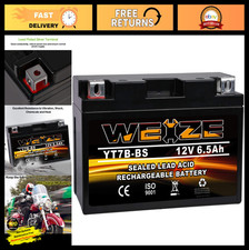 High-Performance Sealed AGM Motorcycle Battery YT7B-BS - Maintenance Free, Fits picture