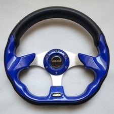 MOMO Eagle Street Sport Steering Wheel 320mm 12.5in Blue picture