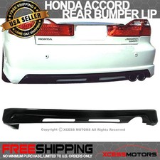 Fits 98-02 Honda Accord Sedan JDM Style Rear Bumper Lip Diffuser Unpainted PU picture