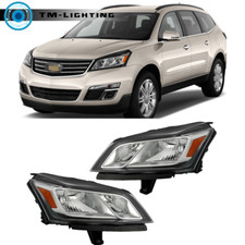 For Chevy Traverse 2013 14 15 16 17 Left&Right Side Headlights Halogen Chrome picture