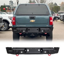 Vijay For 2007-2010 Chevy Silverado&GMC Sierra 2500/3500 Rear Bumper W/LED Light picture