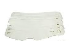 RaceQuip 203218RQP Helmet Shield Tear Offs 2mm 12-1/4 in Center to Center Pkg 20 picture
