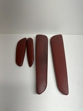 01-06 BMW E46 M3 Convertible Door Upper Arm Rest Armrest Pads Imola Red *Notes* picture